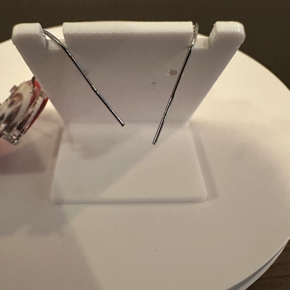 Festive Dog in Santa Hat in a Cup Earrings NIP - Picture 8 of 8